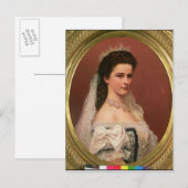 Carte Postale L'impératrice Elizabeth de Bavière en hongrois (Devant / Derrière)