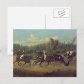 Carte Postale L'impératrice Eugénie et la reine Victoria dans (Devant / Derrière)