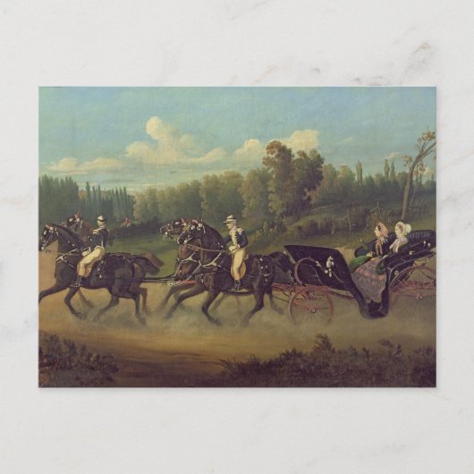 Carte Postale L'impératrice Eugénie et la reine Victoria dans (Devant)