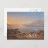 Carte Postale L'impératrice Joséphine arrive à Napoléon (Devant / Derrière)