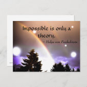 Carte Postale L'impossible n'est qu'une inspiration de motivatio (Devant / Derrière)