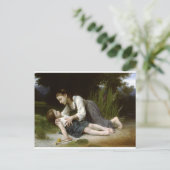 Carte Postale L'Impruente (Trop venteuse) (Debout devant)