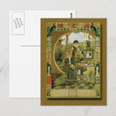Carte Postale Lin Wen Fan Calendrier des parfums Poster 1920s (Devant / Derrière)
