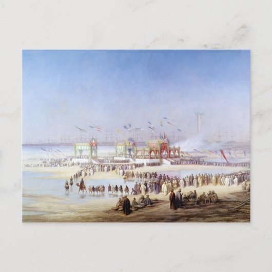 Carte Postale L'inauguration du canal de Suez (Devant)