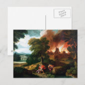 Carte Postale L'Incendie de Troie (Devant / Derrière)