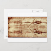 Carte Postale Linceul de Turin, Vue de face (Devant / Derrière)