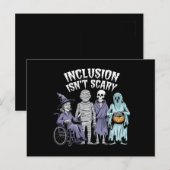 Carte Postale L'inclusion drôle n'est pas effrayante Professeur  (Devant / Derrière)