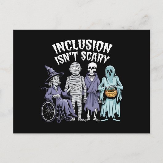 Carte Postale L'inclusion drôle n'est pas effrayante Professeur  (Devant)