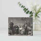 Carte Postale Lincoln Lecture de la proclamation d'émancipation (Debout devant)