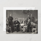 Carte Postale Lincoln Lecture de la proclamation d'émancipation (Devant / Derrière)
