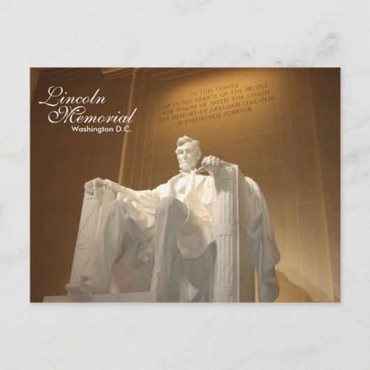 Carte postale Lincoln Memorial (Devant)