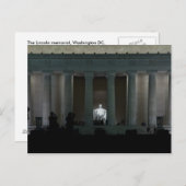 Carte postale Lincoln Memorial (Devant / Derrière)