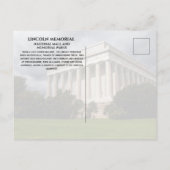 Carte Postale Lincoln Memorial Celebrate 250 (Dos)