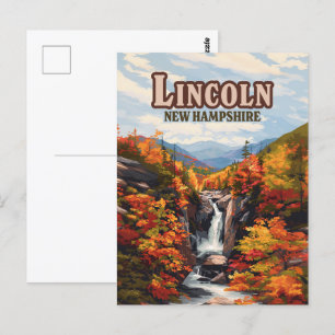 Carte Postale Lincoln New Hampshire Franconia Falls Automne