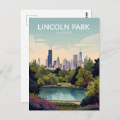 Carte Postale Lincoln Park: Chicago Green Oasis (Devant / Derrière)