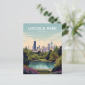 Carte Postale Lincoln Park : oasis vert de Chicago (Debout devant)
