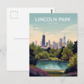 Carte Postale Lincoln Park : oasis vert de Chicago (Devant / Derrière)