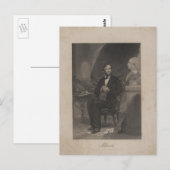 Carte Postale Lincoln regarde Washington (Devant / Derrière)