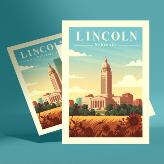 Carte Postale Lincoln vintage Nebraska
