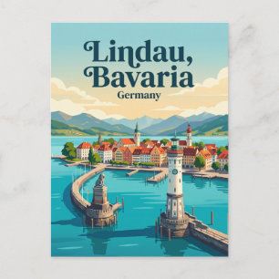 Carte Postale Lindau Allemagne