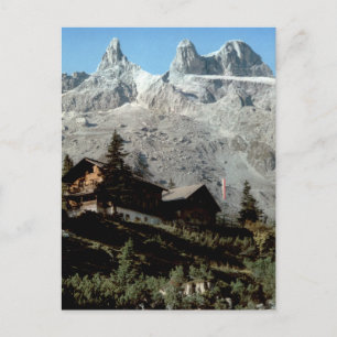Carte Postale Lindauerhütte Trois Tours Vue Montagne Vintage