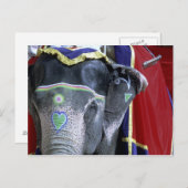 Carte Postale L'Inde, Ràjasthàn, Jaipur. Fort ambre (Devant / Derrière)