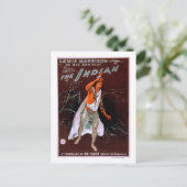 Carte Postale "L'Indien" - Plume rouge, chef du (Debout devant)