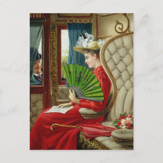 Carte Postale L'indiscrétion, 1895 (Devant)