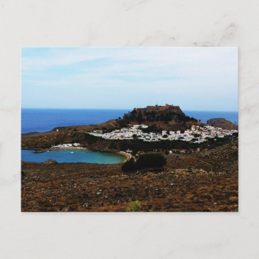 Carte Postale Lindos, Rhodes, Grèce (Devant)