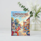 Carte Postale Lindsborg États-Unis (Debout devant)