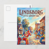 Carte Postale Lindsborg États-Unis (Devant / Derrière)