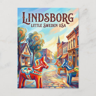 Carte Postale Lindsborg États-Unis