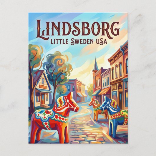 Carte Postale Lindsborg États-Unis (Devant)