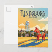 Carte Postale Lindsborg Kansas (Devant / Derrière)