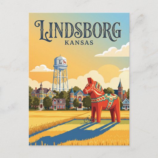 Carte Postale Lindsborg Kansas (Devant)