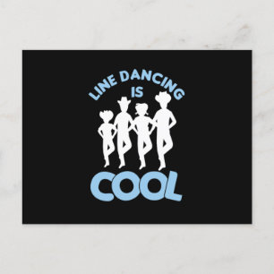 Carte Postale Line Dancing Est Cool Country Music Cowboy Cadeau