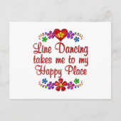 Carte Postale Line Dancing Happy Place (Devant)