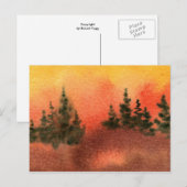 Carte postale "Line of Pine" Country Roads (Devant / Derrière)