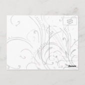 Carte postale linéaire de danse (Dos)