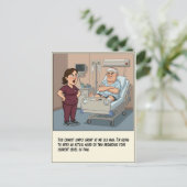 Carte Postale L'infirmière confronte un patient grincheux, remet (Debout devant)