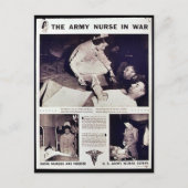 Carte Postale L'Infirmière De L'Armée En Guerre (Devant)