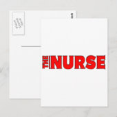 CARTE POSTALE L'INFIRMIÈRE - OBTENUE LE ? (Devant / Derrière)
