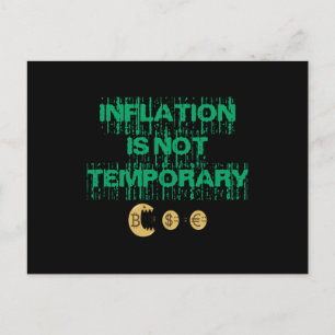 Carte Postale L'inflation n'est pas transitoire