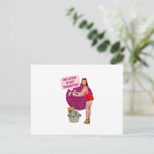 Carte Postale L'inflation n'est pas transitoire (Debout devant)