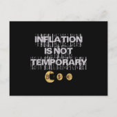 Carte Postale L'inflation n'est pas transitoire (Devant)