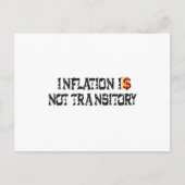 Carte Postale L'inflation n'est pas transitoire (Devant)