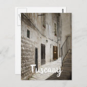 Carte Postale Linge suspendu pour sécher dans une ruelle en Ital (Devant / Derrière)