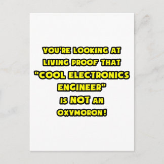 Carte Postale L'ingénieur cool en électronique n'est pas un oxym