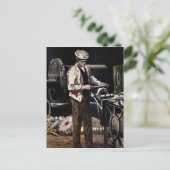 Carte Postale "L'ingénieur" Illustration Vintage (Debout devant)