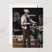 Carte Postale "L'ingénieur" Illustration Vintage (Devant / Derrière)